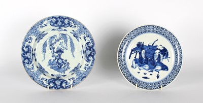 Lot Two 18th Century Chinese Blue and White Plates