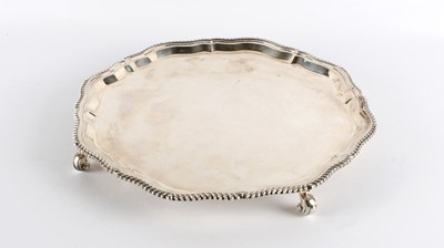Lot 77 - A Large and Impressive George VI Silver Salver