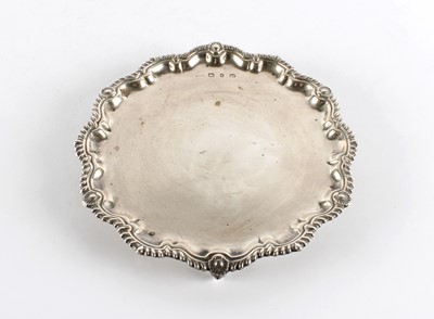 Lot 78 - A Victorian Silver Waiter or Small Tray