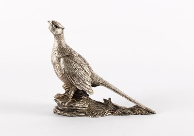 Lot 56 - An Elizabeth II Silver Model of a Pheasant