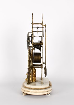 Lot A Victorian Gothic Revival 'Sir Walter Scott' Skeleton Clock