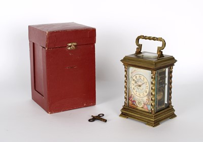 Lot A Fine 19th Century Carriage Clock Retailed by Cesare Schepers of Florence