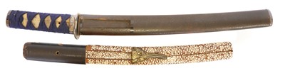 Lot Two Japanese Mumei Tanto, with 23cm and 19.5cm...