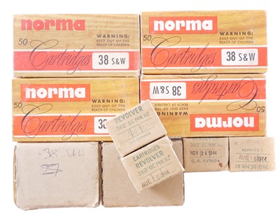 Lot WWII .380 DC MkIIZ Revolver ammunition, to...