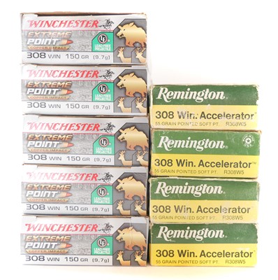 Lot .308 ammunition, to include 100 rounds of...