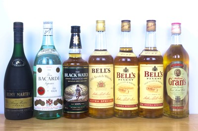 Lot 103 - Seven bottles mixed Lot Propriety Branded Spirits