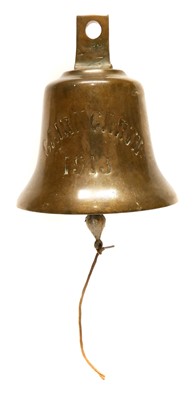 Lot Cairngarth WWI tug bronze boat bell dated 1913....
