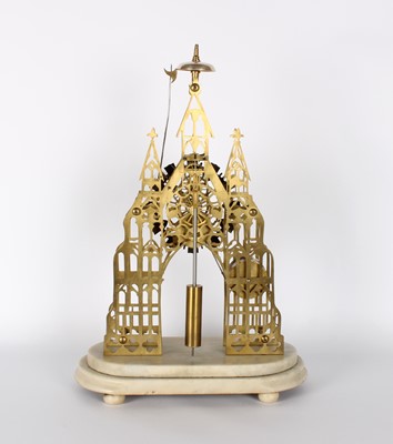 Lot An Impressive 19th Century 'Gothic Cathedral' Skeleton Clock