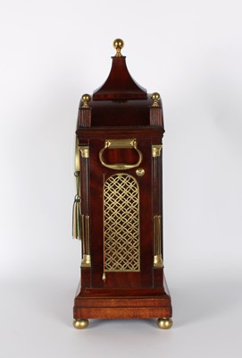 Lot A Good and Large Mahogany Bracket Clock Retailed by Louis Simon of London