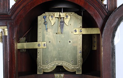 Lot A Good and Large Mahogany Bracket Clock Retailed by Louis Simon of London