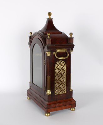 Lot A Good and Large Mahogany Bracket Clock Retailed by Louis Simon of London
