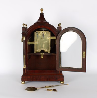Lot A Good and Large Mahogany Bracket Clock Retailed by Louis Simon of London