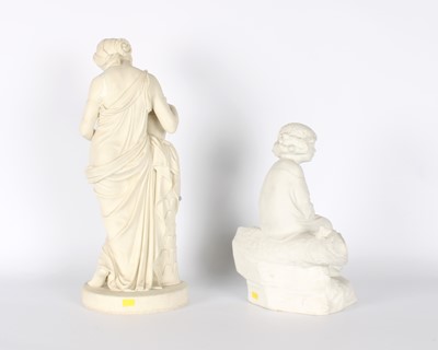 Lot Two Victorian Parian Ware Figures