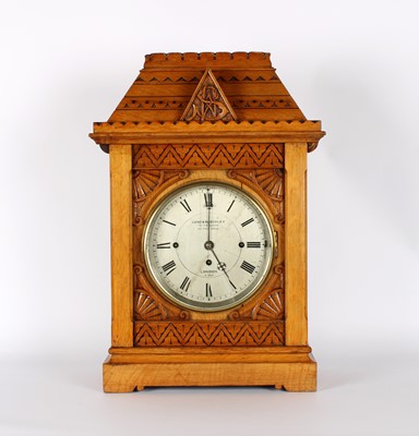 Lot A Large and Impressive Victorian 'Gothic Revival' Chiming Boardroom Clock by Lund & Blockley of London