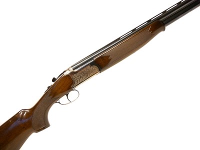 Lot Lanber 12 bore over and under shotgun, serial...