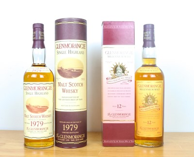 Lot 110 - Two bottles Fine Speciality Glenmorangie Single Malt Whisky