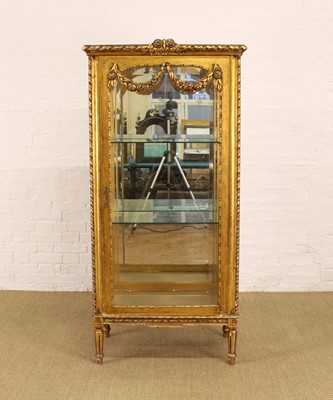 Lot 226 - A French or French-Style Giltwood and Gesso Vitrine