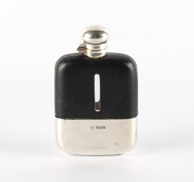 Lot 37 - A George VI Silver Mounted Hip Flask