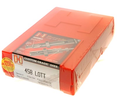 Lot Hornady .458 Lott three die set, new and sealed.