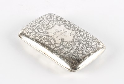 Lot 51 - An Edwardian Silver Cigar Case