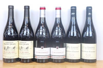 Lot 39 - 6 bottles Mixed Collection Fine Cotes du Rhone Villages Reds from 2013