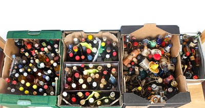 Lot 122 - A collection of over 250 miniature bottles