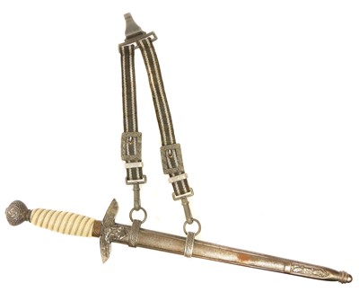 Lot 260 - German Third Reich Luftwaffe dagger and...