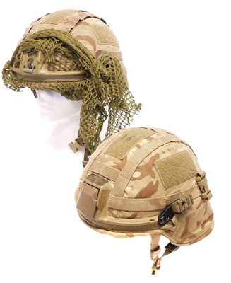 Lot 293 - Two Revision Battleskin helmets.