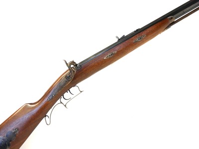 Lot Pedersoli percussion 50 calibre Tryon rifle,...