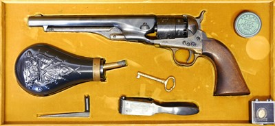 Lot Cased Colt Army 1860 20th century re-issue...