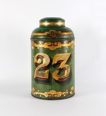 Lot A Victorian Toleware Tea Canister