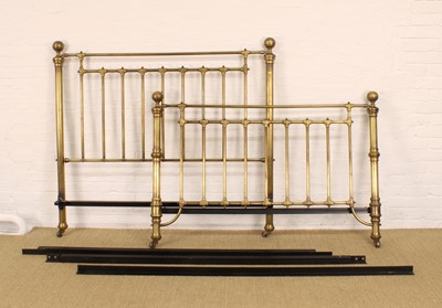 Lot A Victorian Brass Bed Frame with Irons