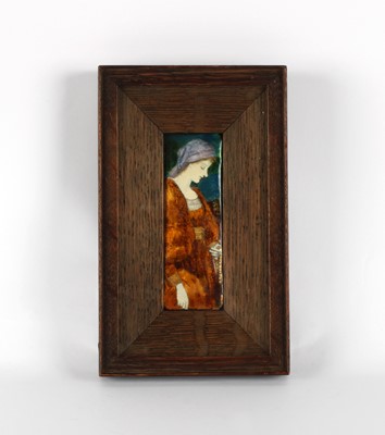 Lot Arts & Crafts Enamel on Copper Plaque