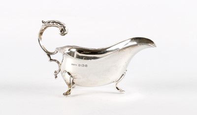 Lot 29 - A George VI Silver Sauce Boat