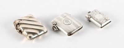 Lot 35 - Three Silver Vesta Cases