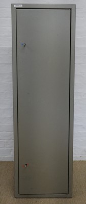 Lot 694 - Brattonsound steel gun cabinet with one set of...