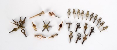 Lot A Collection of 19th Century Pocket Watch Keys