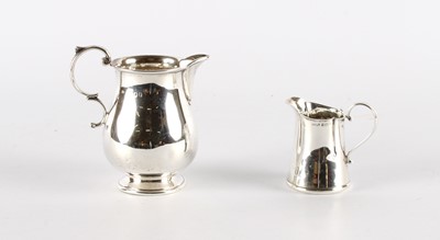 Lot A George VI Silver Cream Jug and An Edwardian Jug