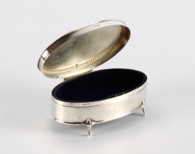 Lot A George V Silver Jewellery Box