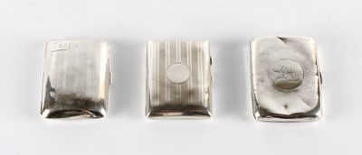 Lot Three Silver Cigarette Cases