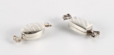 Lot Two Novelty Silver Pill Boxes
