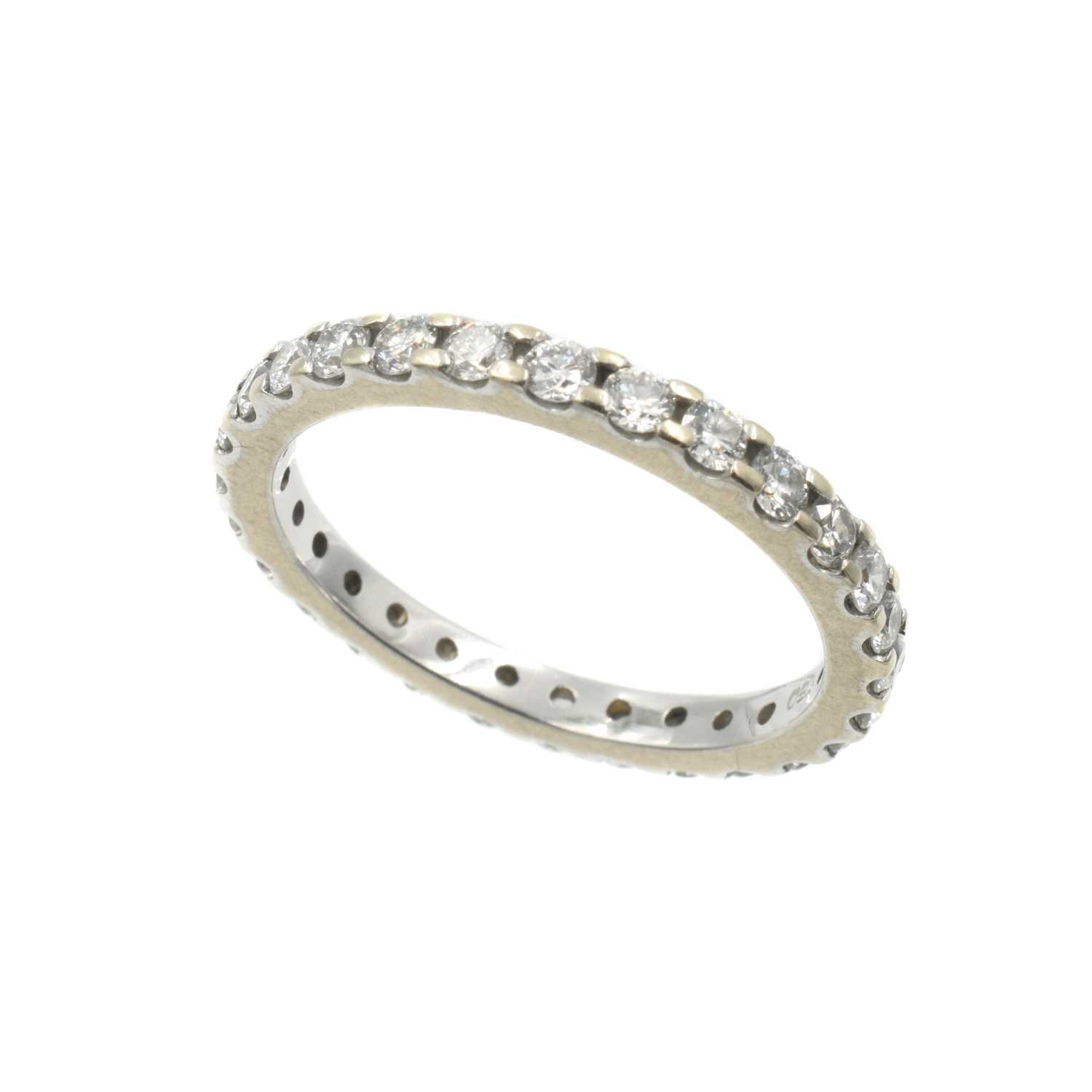 Lot A diamond full eternity ring, set in 18ct gold
