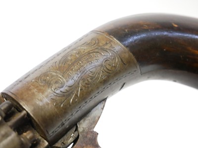 Lot 47 - Coopers patent 80 bore pepperbox revolver,...