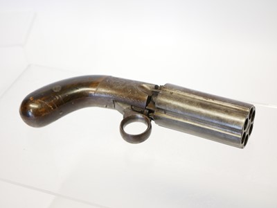 Lot 47 - Coopers patent 80 bore pepperbox revolver,...