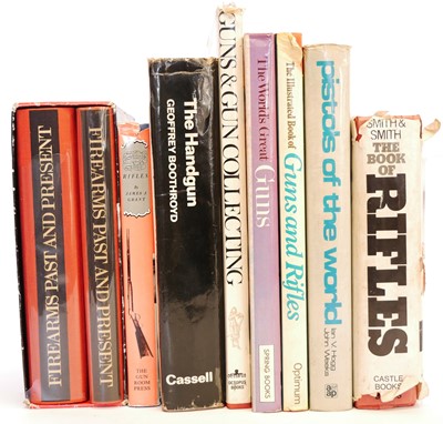 Lot 312 - Nine firearms reference books, including...
