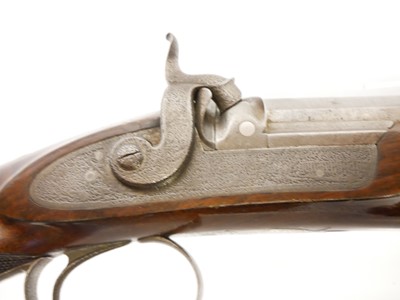 Lot 40 - Percussion 13 bore pistol, made from a cut...