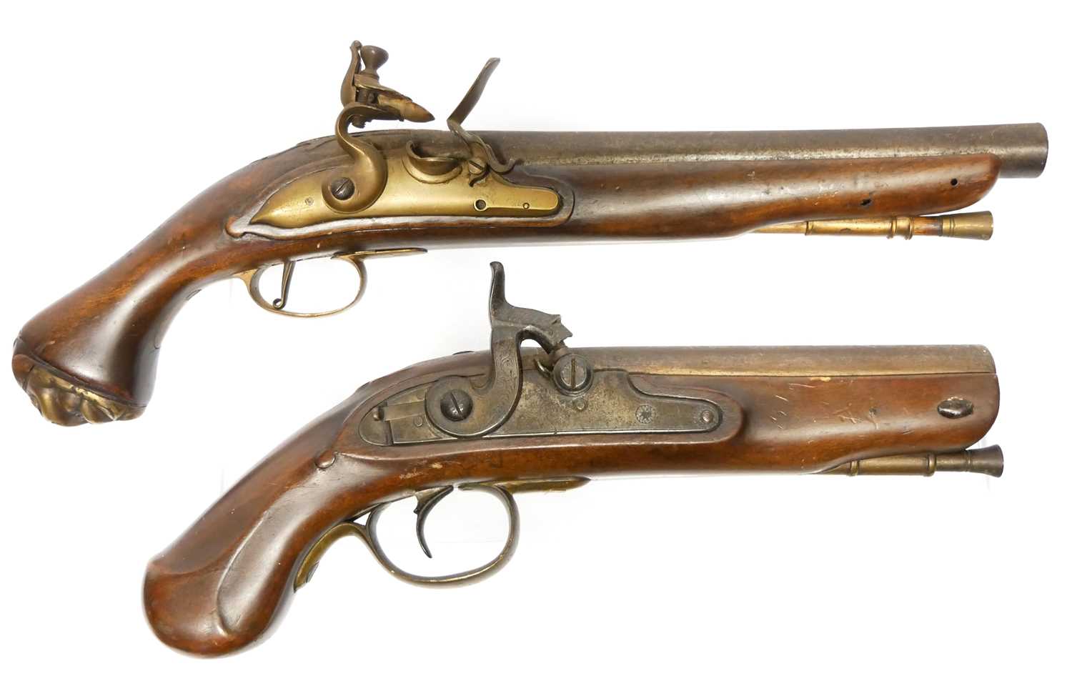 Lot 38 - Two pistols made from repurposed antique parts,...