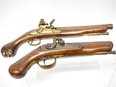 Lot 38 - Two pistols made from repurposed antique parts,...