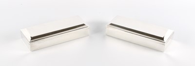 Lot 66 - A Good Pair of Sterling Silver Mounted Cigarette Boxes by Gorham