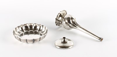 Lot 70 - An Elizabeth II Silver Trinket Dish and a Silver Vase